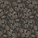 Brown Multi Color Flow Cotton Wideback Fabric per yard