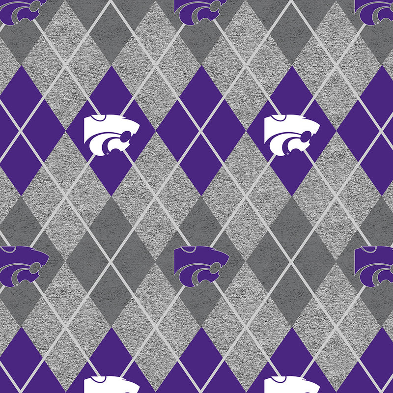 Kansas State Wildcats - Fleece - Heather Argyle