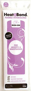 HeatnBond Heavyweight Fusible Interfacing White 20 in x 1 yd
