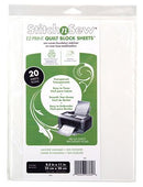 StitchnSew EZ Quilt Printable Tear-Away Sheets 8.5 in x 11 in 20 Pack
