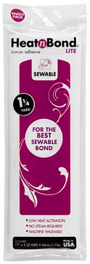 HeatnBond Lite Fusible Adhesive 17 in x 1.25 yd