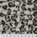 Luxe Cuddle Milan Clouded Leo Silver 58" - 60" Fabric per yard