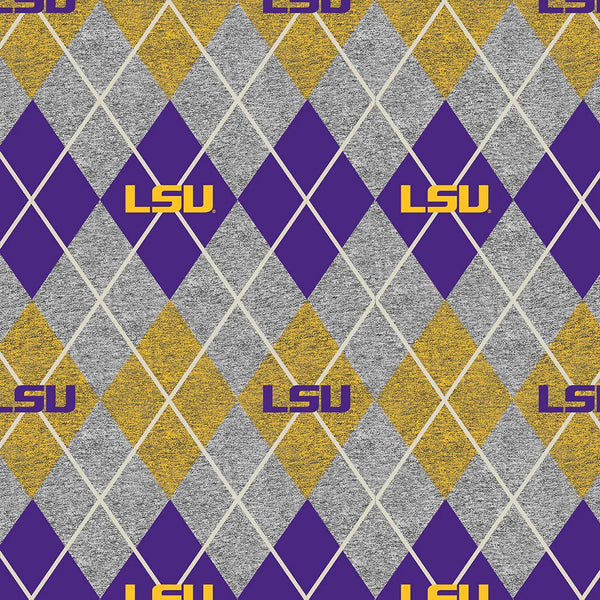 LSU Tigers - Fleece - Heather Argyle