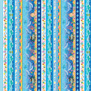 Let's Swim Stripe Multi Cotton 44"/45" Fabric Per Yard