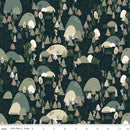 Let's Wander Mountain Music Navy Cotton 43"/44" Fabric Per Yard