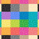 Light Blue My Silly Monster ABCs ABC Monster Allover Cotton 43"/44" Fabric Per Yard