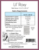 Lil' Roxy - Table Runner Pattern 213