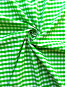Gingham 1/4" Checkered Poly Cotton 58" Wide| New Creations Fabric & Foam Inc.