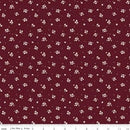 Love You Always Ditsy Maroon Cotton 43"/44" Fabric Per Yard