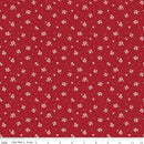 Love You Always Ditsy Red Cotton 43"/44" Fabric Per Yard