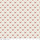 Love You Always Floral Plaid Cream Cotton 43"/44" Fabric Per Yard