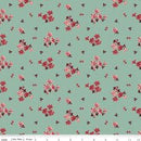Love You Always Flower Toss Sage Cotton 43"/44" Fabric Per Yard