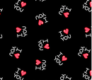 Lovey Dove I Heart You Black