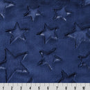 Luxe Cuddle Stars Navy Fabric per yard