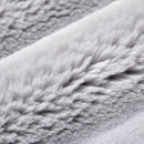 Luxe Cuddle Bunny Silver 58"/60" Fabric per yard