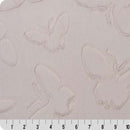 Luxe Cuddle Butterfly Pearl 58" - 60" Fabric per yard