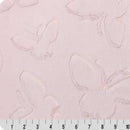 Luxe Cuddle Butterfly Tutu Pink 58" - 60" Fabric per yard