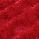 Luxe Cuddle Glacier Cardinal" 58" - 60" Fabric per yard
