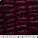 Merlot Luxe Cuddle Milan Cheetah Fabric per yard