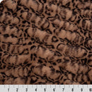 Swiss Chocolate Luxe Cuddle Milan Cheetah Fabric per yard