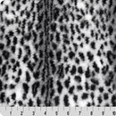 Snow/Black Luxe Cuddle Savanna 58"/60" Fabric per yard