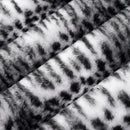Snow/Black Luxe Cuddle Savanna 58"/60" Fabric per yard