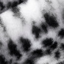 Snow/Black Luxe Cuddle Savanna 58"/60" Fabric per yard