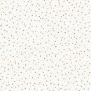 Dots Metallic White Multi Merry Mix 43"/44" Cotton Fabric Per Yard