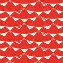 Market Day - Bunting Print - Red