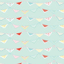 Market Day - Bunting Print - Mint