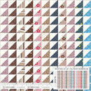 Made Easy Triangle Stripe Cheater Ivory 44"/45" Fabric per Yard