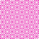 Magenta Pink Colorblock Party Cheater Prints 108" Cotton Fabric Per Yard