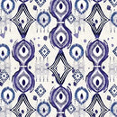 Mirrors White/Blue Affinity Cotton 44"/45" Fabric Per Yard