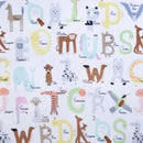 Easy as ABC Digital Cuddle Fabric per yard