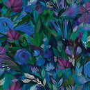 Feathered Floral Cotton 44"/45" Fabric Per Yard
