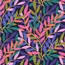 Midnight Twilight Tendrils Cotton Wideback Fabric per yard