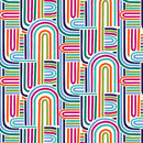 Multi Mingle Arch Geo Cotton 44"/45" Fabric Per Yard