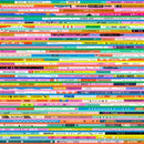 Selvedge Magic Novelty Text And Words 43"/44" Fabric Per Yard
