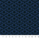 Navy Blue Echinacea Indelible by Anna Maria - Cotton 44/45" Fabric Per Yard