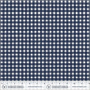 Navy Painted Gingham 44"/45" Cotton Fabric Per yard