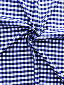 Gingham 1/4" Checkered Poly Cotton 58" Wide| New Creations Fabric & Foam Inc.