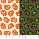 Orange Pumpkins Sweet Treats 44"/45" Cotton Fabric Per Yard