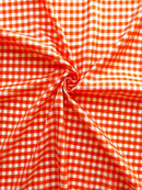 Gingham 1/4" Checkered Poly Cotton 58" Wide| New Creations Fabric & Foam Inc.