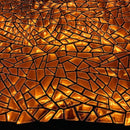 Shattered Glassed Metallic Foil Stretch Velvet Fabric