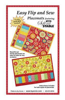 Easy Flip and Sew Placemats Sewing Pattern