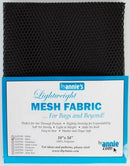 Lightweight Mesh Fabric, Black, 18" x 54"