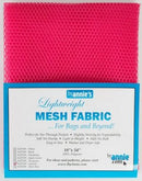 Lightweight Mesh Fabric, Lipstick, 18" x 54"