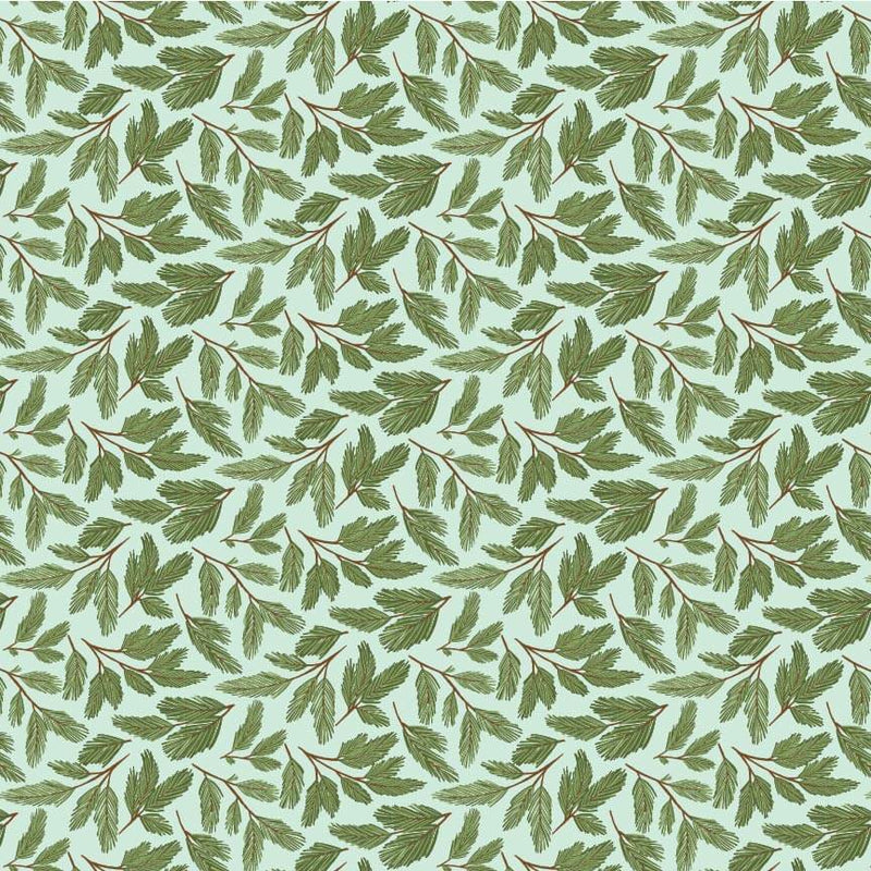 Prairie Christmas - Pine Boughs - Teal