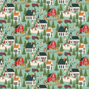 Prairie Christmas - A Winter Scene - Teal