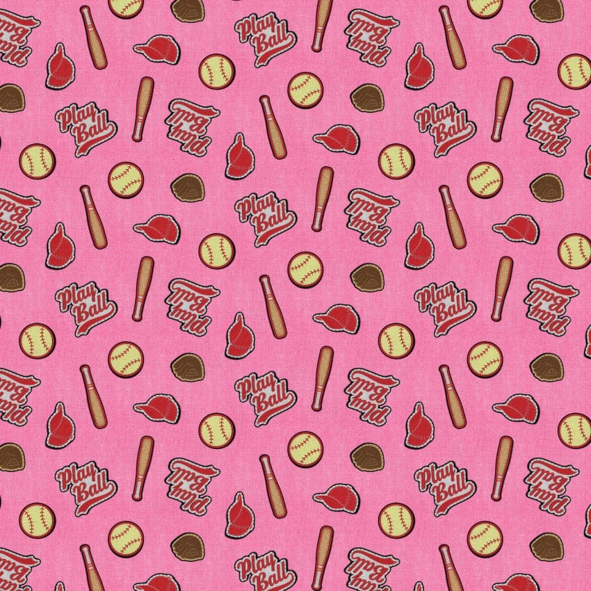 Pink Patch Perfect Baseball 43